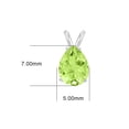 thumbnail image 5 of TimeLess Classics Pear Shape Peridot Solitaire Pendant Necklace in 14K White Gold - 7x5MM, 5 of 5