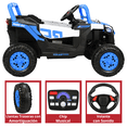 thumbnail image 4 of Montable Electrico para Niños Mini 4x4 Bluetooth Luz Sonido Batería 12v - Azul, 4 of 7