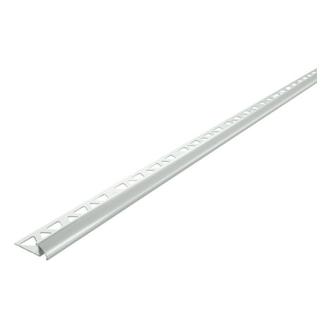 M-D Building Products 31399 3/8 in. x 96 in. Satin Clear Anodized Aluminum Bullnose