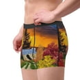 thumbnail image 4 of Disketp Fall Village Scenery Men'S Boxer Briefs,Soft And Breathable Cotton Underwear With Comfortflex Waistband, 4 of 9