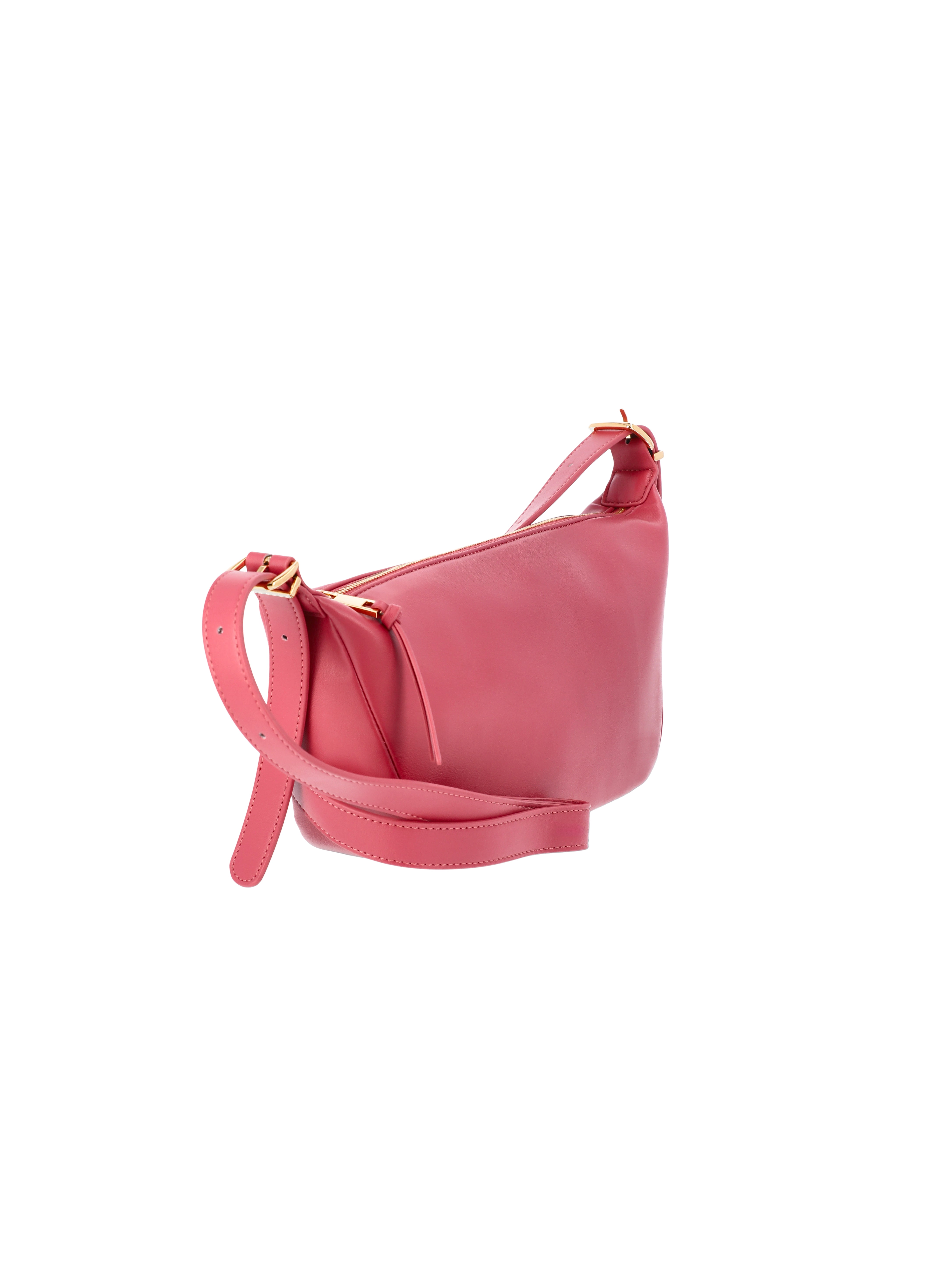 Time and Tru Women's Faux Leather Sling Crossbody Bag, Pink