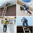 thumbnail image 7 of 8.5 FT Aluminum Telescoping Ladder, Extension Ladder Collapsible Ladder Lightweight Telescopic Ladder, Multi Purpose Compact Ladders for Home/Roof/Ceiling/Attic, 330 Pound Capacity Loft Ladder, 7 of 7