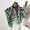 green, variant on 68cm Wild Zebra Printed Square Scarf for Women's Spring Summer New Imitation Silk Scarf Trendy Versatile Shawl Scarfs Headscarf