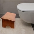 thumbnail image 4 of WHAMVOX 1Pcs Tea Wood Potty Chair for Adults Rectangular Shape Classic Style Bathroom Use, 4 of 8