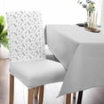 thumbnail image 5 of Dining Chair Covers Set of 4,Rustic Plant Flower Pattern Universal Stretch Kitchen Seat Covers Parsons Chair Protector Slipcover for Home Restaurant Party Decor,White Wheat Flower on Orange, 5 of 6