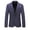 Navy, variant on Siilsaa Men's Suit Jacket One Button Slim Fit Sport Coat Business Daily Blazer Grey,185