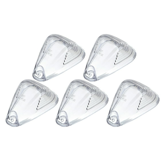 ECCPP 5 Pack Clear Cab Marker Light Cab Roof Running Top Clearance Marker Covers/Lens fit for 1999-2015 for Ford F250 F350 F450 Super Duty
