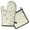 Pioneer Floral Pattern, variant on Pink and Gold Marble Texture Kitchen Oven Mitt and Pot Holder Sets 2 Pcs for Baking, Cooking and Grilling, Heat Resistant Up To 392 °F