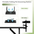 thumbnail image 6 of imerelez 36'' Dog Grooming Table, Adjustable Pet Foldable Grooming Table w/Double Loops/Mesh Tray Maximum Capacity Up to 220lbs, 6 of 7