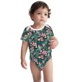 thumbnail image 3 of Balery Rose Flowers Pattern Baby Climbing Clothes Infant Bodysuit Cute Infant Bodysuit Baby Romper-18 Months, 3 of 7
