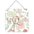 thumbnail image 4 of Carolines Treasures CJ2002-JDS66 Letter J Love In Paris Pink Wall and Door Hanging Prints, 4 of 7