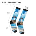 thumbnail image 5 of Bixox Greek Island Windmills Painting Print Compression Socks,Compression Socks Women & Men Circulation for Medical,Running,Athletic, 5 of 7