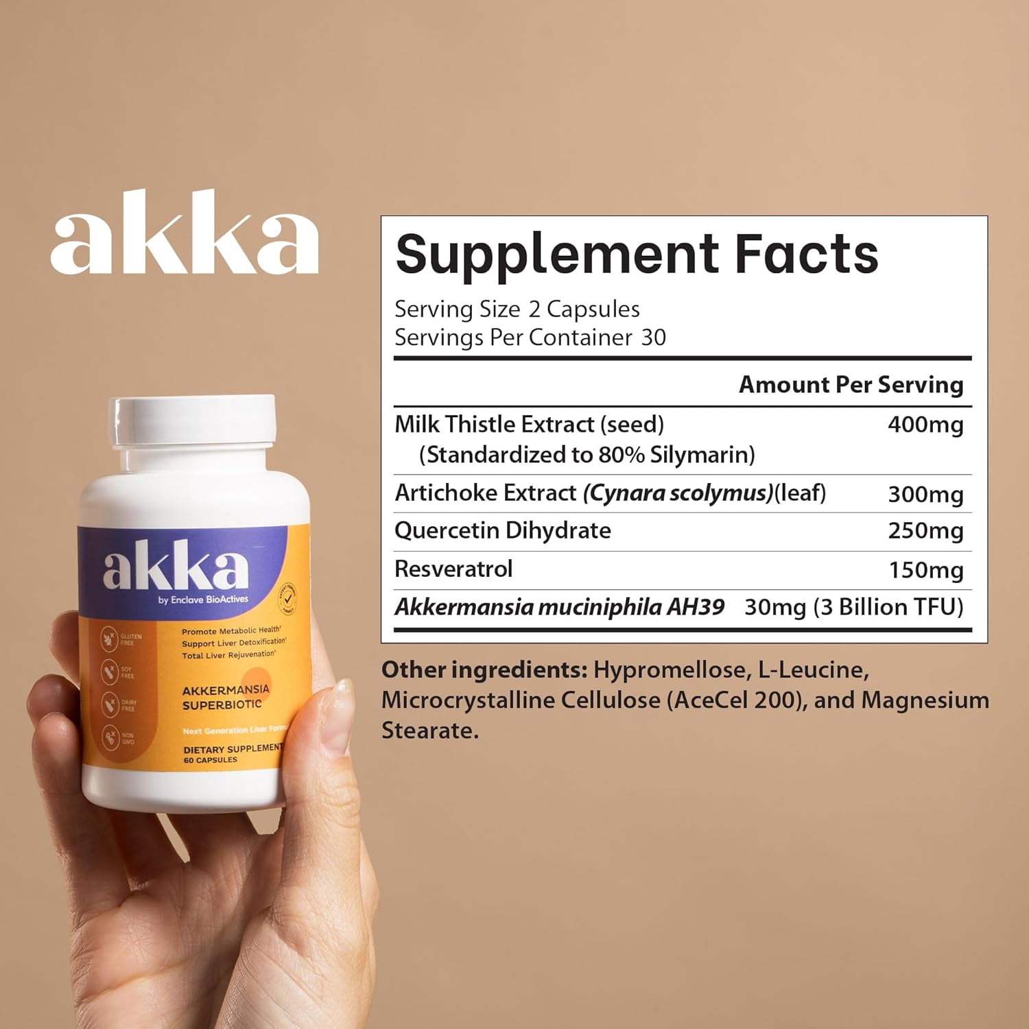AKKA - Akkermansia Probiotic Liver Cleanse Detox & Repair - Liver Health