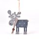 thumbnail image 3 of Hand painted deer Christmas Wooden Pendant Elk Xmas Tree Ornaments Hanging Decor DIY Christmas Decorations for Home 2022, 3 of 5