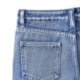 thumbnail image 6 of NAISIBABY Boys Denim Shorts, Slim Fit Elastic Waist with Pockets Casual Fashion Shorts Sky Blue 5T, 6 of 6