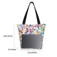 thumbnail image 3 of Bingfone Colorful Watercolor Dots Women Shoulder Tote Bags Casual Bag Ladies Shopping Handbag, 3 of 7