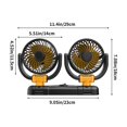 thumbnail image 3 of Naxoaeo Tower Fan Car Dual Head Fan Phone Number Plates 2-in-1 Practical Car Interior Three-way Folding High Wind Angle Fans Oscillating, 3 of 9