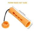 thumbnail image 5 of 40 Pcs Perm Rods for Natural Hair Cold Wave Rods Hair Rollers for Women Hair Roller Curler Perm Rods for Long Medium Short Hair Plastic Cold Wave Rods Hairdressing Styling Tool, Orange, 5 of 7