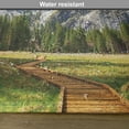 thumbnail image 6 of Ambesonne Yosemite Place Mats Set of 4, North Dome Valley Park, Standard Size, Green Charcoal, 6 of 6