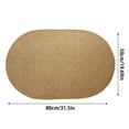 thumbnail image 3 of Elliptical Imitation Sisal Floor Mat For Household Entrance Easy Clean Dirt Absorbing Soil Rubbing Door Mat Indoor Outdoor, 3 of 4