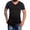 #Black, variant on Xixinqiwan Men's Henley Shirts Short Sleeve Muscle Fit Shirts Vintage Casual Side Button Down V Neck T-Shirts for Men