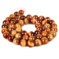 thumbnail image 4 of Natural Orange Tiger Eye Beads, Grade AAA Gemstone Round Loose Beads 10MM 40PCs Bulk Lot Options, Semi Precious Stone Beads for Jewelry Making, 4 of 4