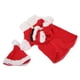 thumbnail image 3 of Disfraz navideño para perro, sudadera con capucha de invierno de Papá Noel con gorro para perros pequeños, medianos y grandes., 3 of 14