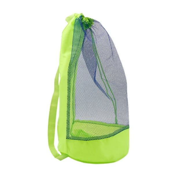 Bolsa de playa de malla grande Ligero para el entrenamiento de comestibles para gimnasio de picnic de deportes acuáticos Verde
