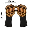 thumbnail image 2 of Guantes resistentes al calor del horno de microondas del silicón ignífugo ignífugo de alta temperatura del Bbq, 2 of 5