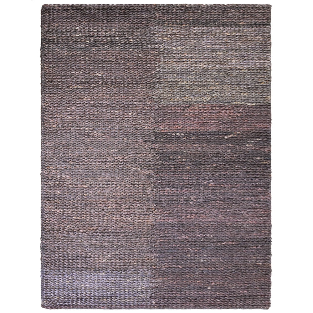 Hand Woven Jute Eco-Friendly Area Rugs - 3'X5', Rectangle Shape, Brownish Charcoal Color, Solid Plain Pattern, High Pile, Natural Fiber, Outdoor Indoor Handmade Area Rugs For Living Room (J00023)