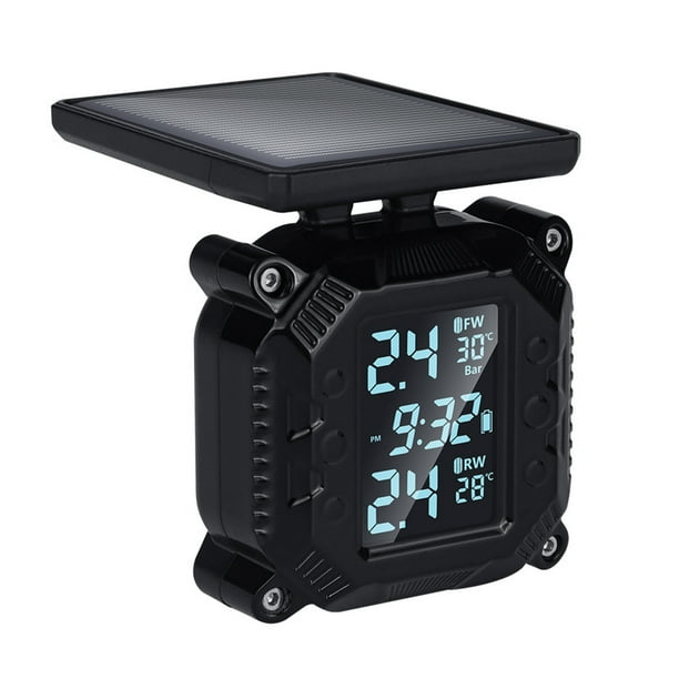 Sidaley Detector recargable de temperatura y presión de neumáticos de motocicleta, Sensor de neumáticos a prueba de humedad para bicicleta eléctrica, Accesorios para motos Sidaley VI015448-00B