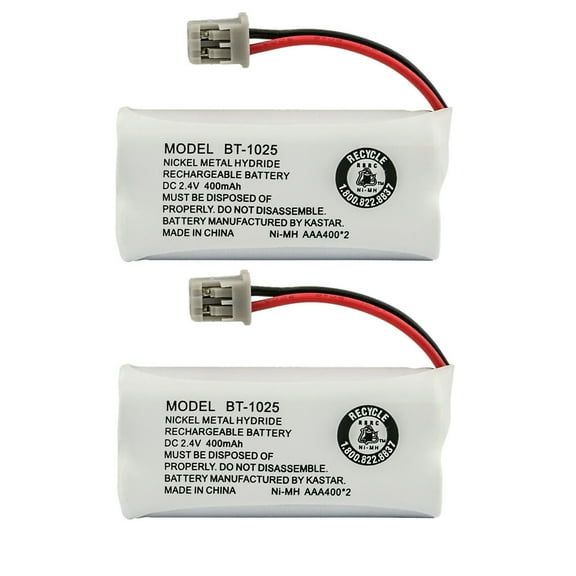 Kastar 2-Pack BT-1025 Battery Compatible with Toshiba DECT 2060 DECT 2080 Energizer ER-P152 ERP152 Empire CPH-515B CPH515B Sanyo CAS-D6325 CASD6325 Lenmar CBBT1008 CB-BT1008 Dantona BATT-1008