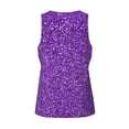 thumbnail image 4 of Haiem Glitter Purple Men Workout Tank Top Gym Bodybuilding Sleeveless Muscle T Shirts Athletic Tank Breathable Workout Shirt-X-Large, 4 of 8