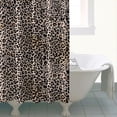 thumbnail image 4 of Black and Tan Leopard Print Shower Curtain 84"x72" ,Bathroom Decorative Shower Curtains Set with 12 Hooks,Modern Waterproof Washable Shower Curtain, 4 of 6