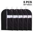 thumbnail image 1 of Juego de 5 bolsas colgantes para ropa para almacenamiento, funda para traje transpirable para armario, funda protectora para traje antipolvo con cremallera para abrigo, chaqueta Adepaton 2035230-2, 1 of 8