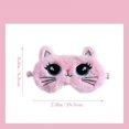 thumbnail image 2 of UBIUO 3 Pcs Cat Eye Mask for Sleeping Plush Cat Blindfold Mask Cartoon Sleep Eye Cover for Kids Eye Mask for Sleeping, 2 of 5