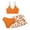 Orange, variant on Teen Bikinis 8-18 Years Girls Swimsuit 3 Piece Bathing Suit Bikini Set Girls' Swimwear with Skirt,Mint Green,11-12 Years