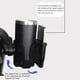 thumbnail image 5 of Soporte de taza ajustable de cochecito ABS con soporte de teléfono 2 en 1 Manillar Montaje Manija de Botella Café Bebida Organizador Accesorios con 1 Percha seitruly BA000389-01B, 5 of 7