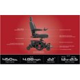 thumbnail image 6 of Pride Jazzy EVO 614 HD Heavy Duty Power Wheelchair, 450 Lbs. Weight Capacity, 6 of 11