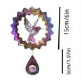 thumbnail image 4 of Garden Wind Chimes 15cm Wind Chime Outdoor Stainless Steel Colorful Hummingbird Wind Chime Set, 4 of 8