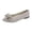 Beige, variant on Women's Suede Loafers Fashion Bowknot Comfortable Round Toe Antislip Flat Slip on Casual Work Business Dress Shoes Dark Purple Size 8.5