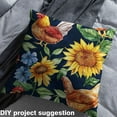 thumbnail image 2 of Homewish Cartoon Farm Rooster 01, Vibrant Sunflower Room Decor Fabric by the Yard, Rustic Farmhouse Theme Sewing Fabric, Luxury Bedroom Decor, 2 of 6