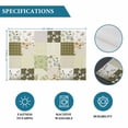thumbnail image 6 of Spring Floral Placemats Set of 6, Yellow Flowers Botanical Patchwork Grid Bohemia Placemats for Dining Table, Place Mats for Kitchen Tabletop, Waterproof Wipeable Dining Table Mats Set, 6 of 9