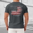 thumbnail image 2 of Ramiter Men's America 250Th Anniversary Printed T-Shirt Patriotic Falg Shirts for Men(Dark Gray,2XL), 2 of 8