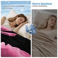thumbnail image 2 of Pink Rose Cooling Blanket,Lightweight Breathable Summer Throw Blanket with Double Sided Cold Effect,Vintage Abstract Garden Flower Floral Black Picnic Blankets Bed Sheet for Hot Sleepers 50"x60", 2 of 8