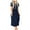 Navy, variant on Rutainlusire Womens Dresses Women's Casual Women Short Sleeve Round Neck Pockets Solid Ladies Dress