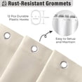 thumbnail image 6 of Lipa Farmhouse Ruffle Shower Curtain,Shabby Chic Shower Curtain with 12 Hooks,Beige,72" x 72", 6 of 8
