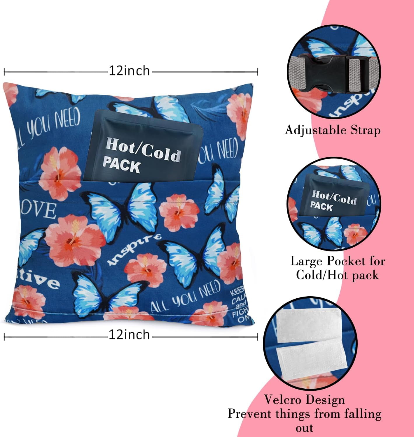 Hysterectomy Pillow C Section Recovery Surgery for Women Mastectomy Pillows Post Tummy Pillow Cushion After Abdominal Surgery Gifts Hysterectomy Recovery Must Haves Insertable Ice Pack