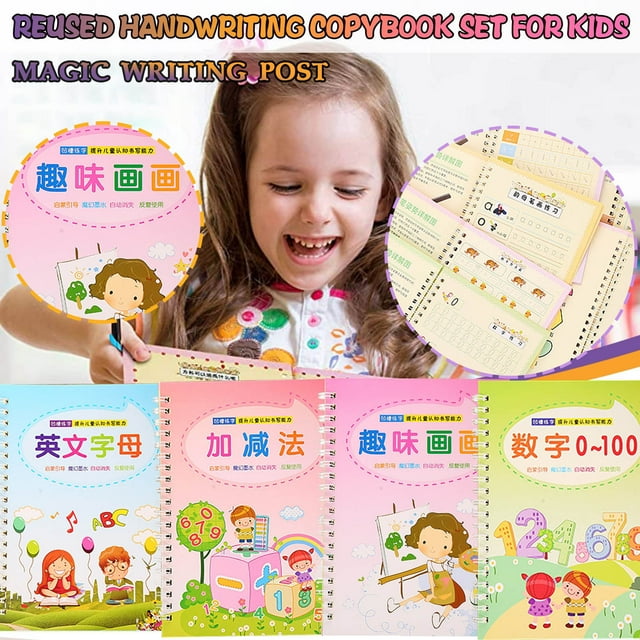 Cqxid Pen Under $10 Practice Writing Learning Stickers Kindergarten Enlightenment Copybook Office Stationery