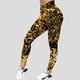 thumbnail image 1 of MKLEKYY Leggings para mujer, pantalones de yoga brillantes con estampado completo y largo Mardi para mujer, 1 of 4